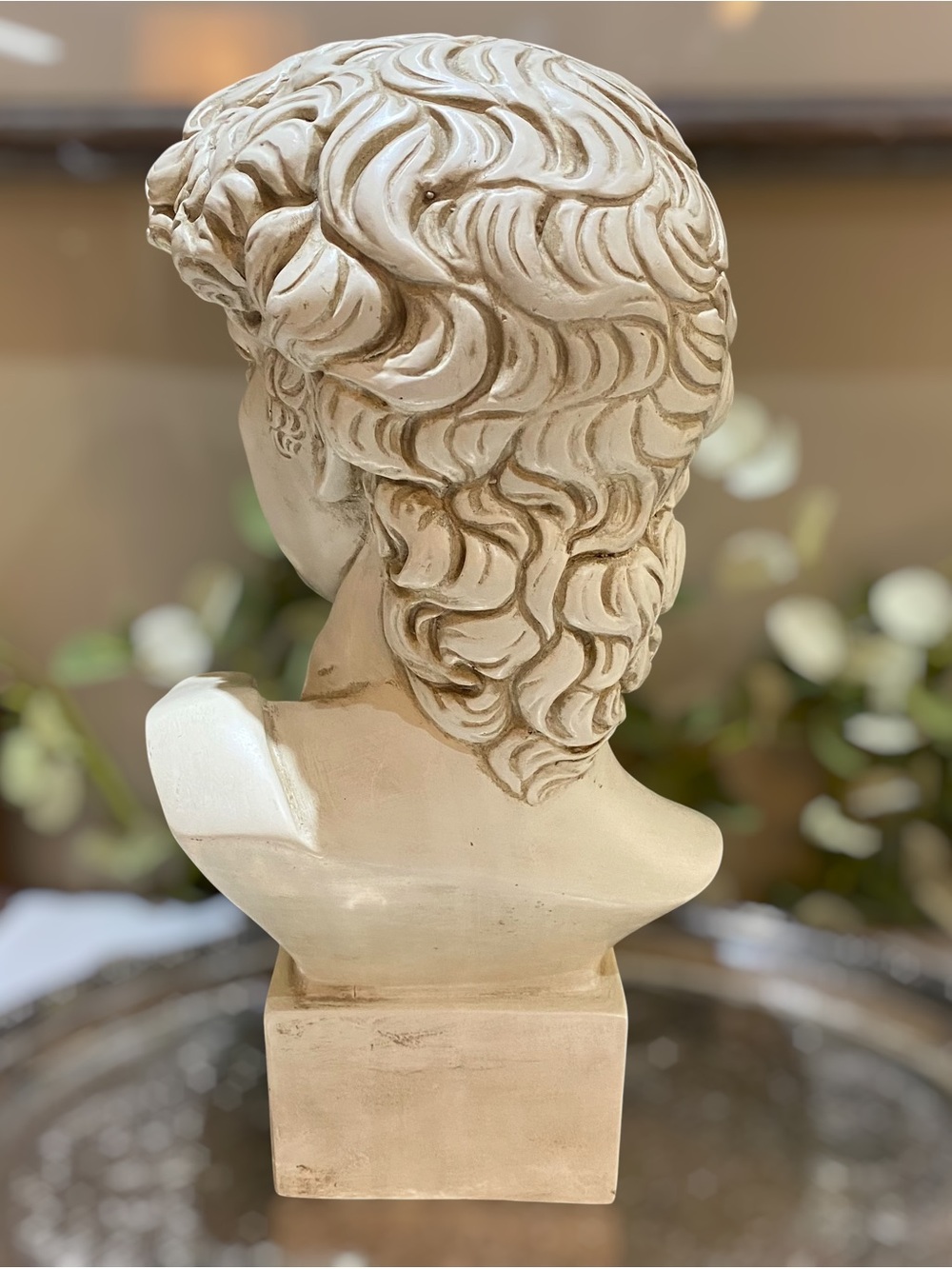 Vintage Large 16” Michelangelo Bust Sculpture Resin Neo-Classical Old World - Picture 5 of 8